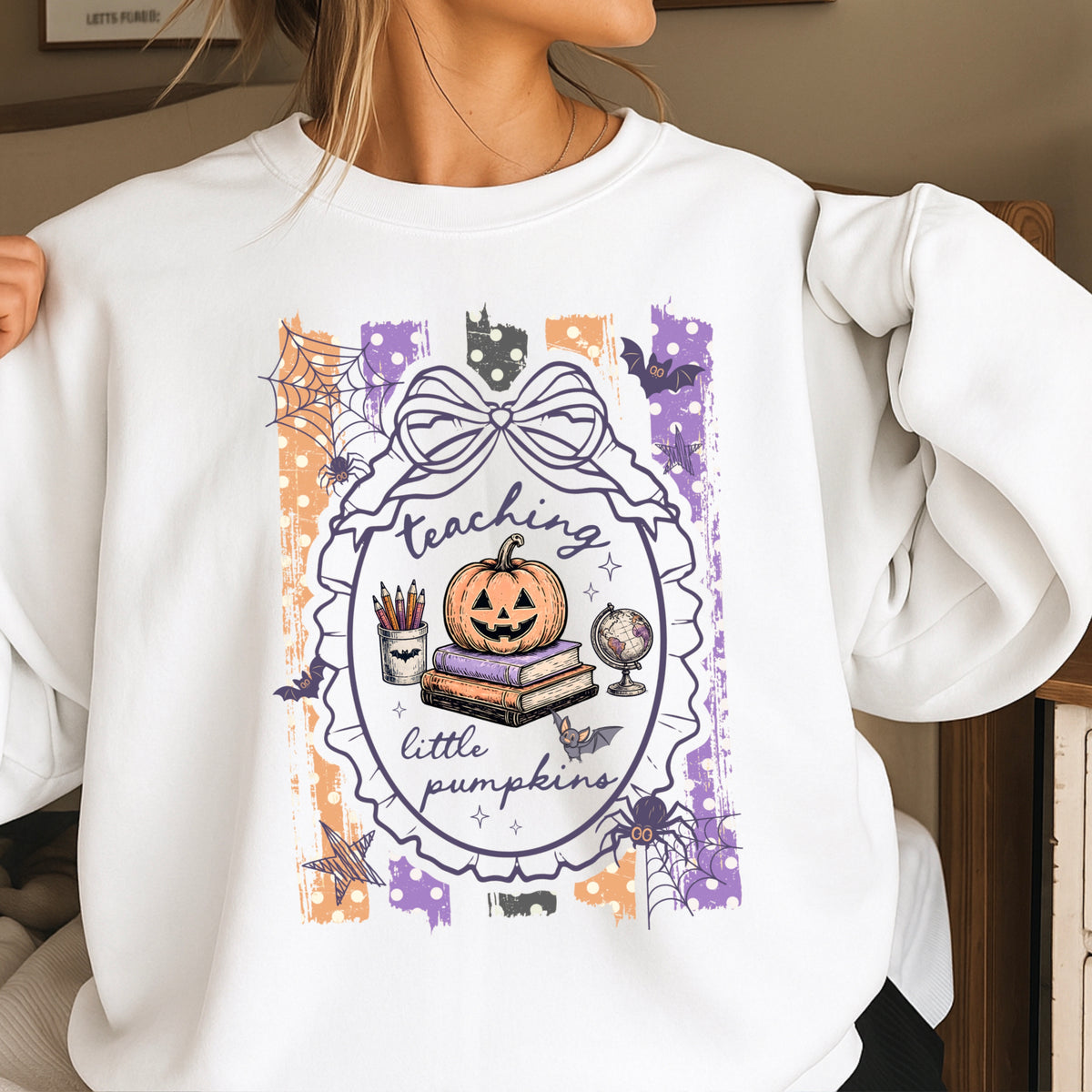 Teaching Little Pumpkins Halloween Sweatshirt