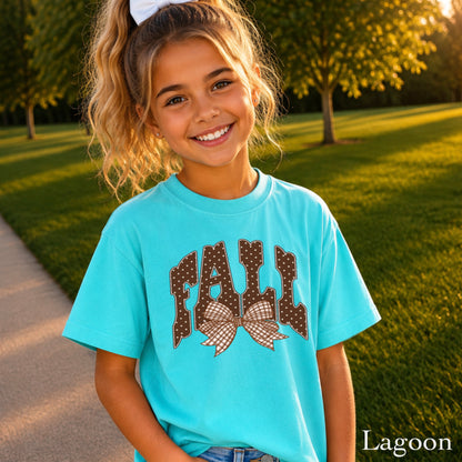 Fall Gingham Favorite Youth Comfort Color T-Shirt