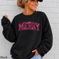 Merry Real Spangles Christmas Crewneck Sweatshirt