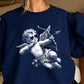 Halftone Cupid Valentine’s Day Crewneck Sweatshirt