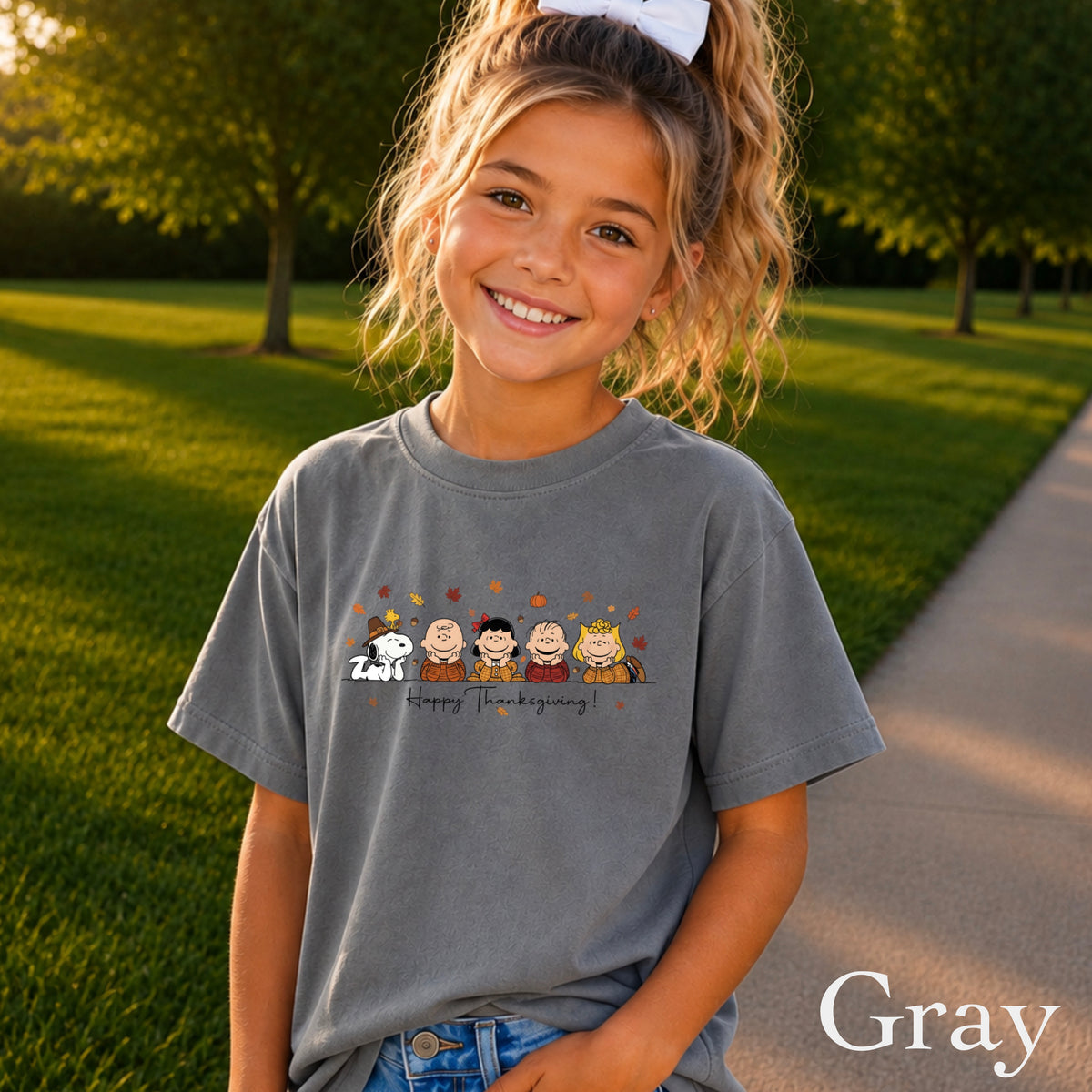 Happy Thanksgiving Youth Comfort Color T-Shirt