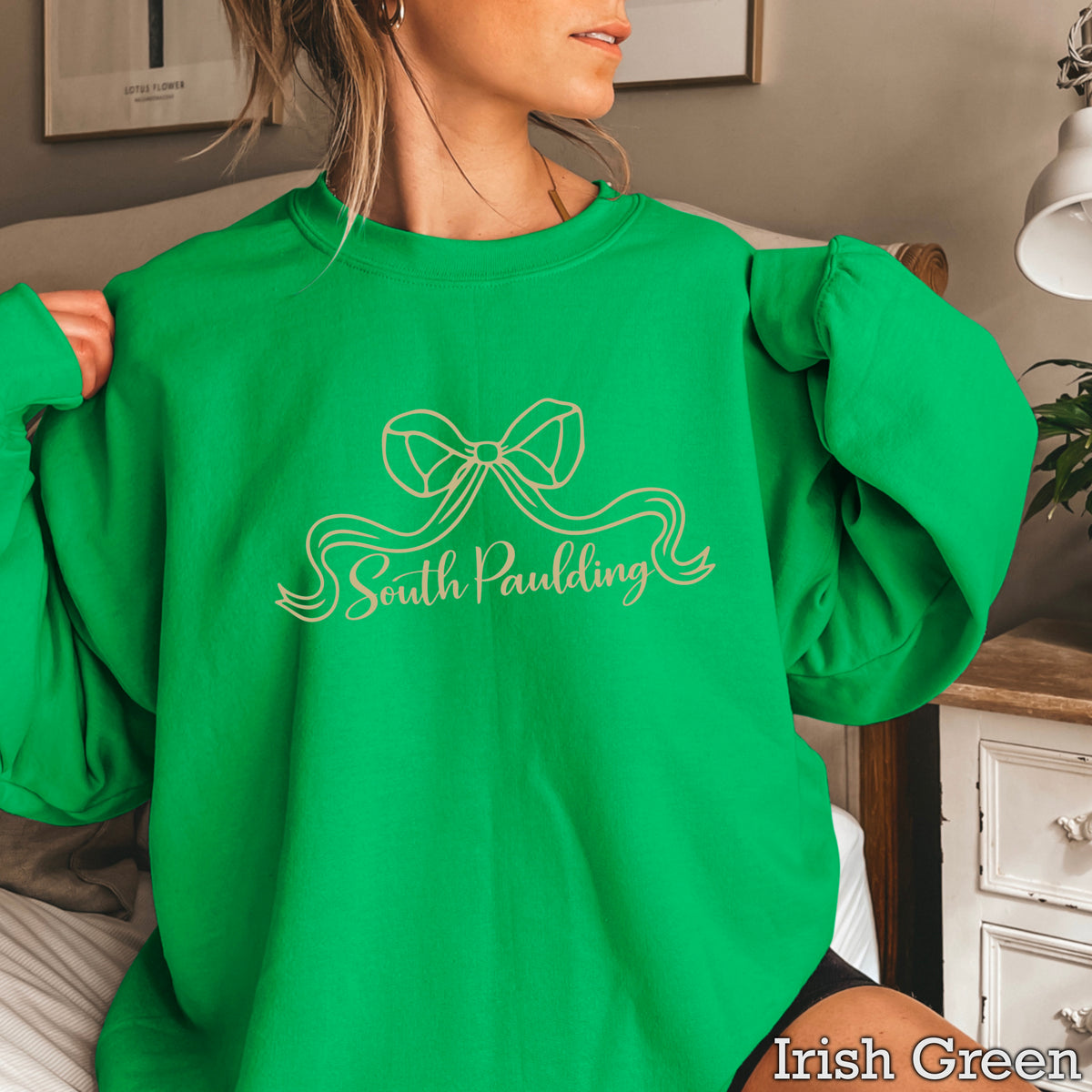 Spartans Coquette Bow Crewneck Sweatshirt