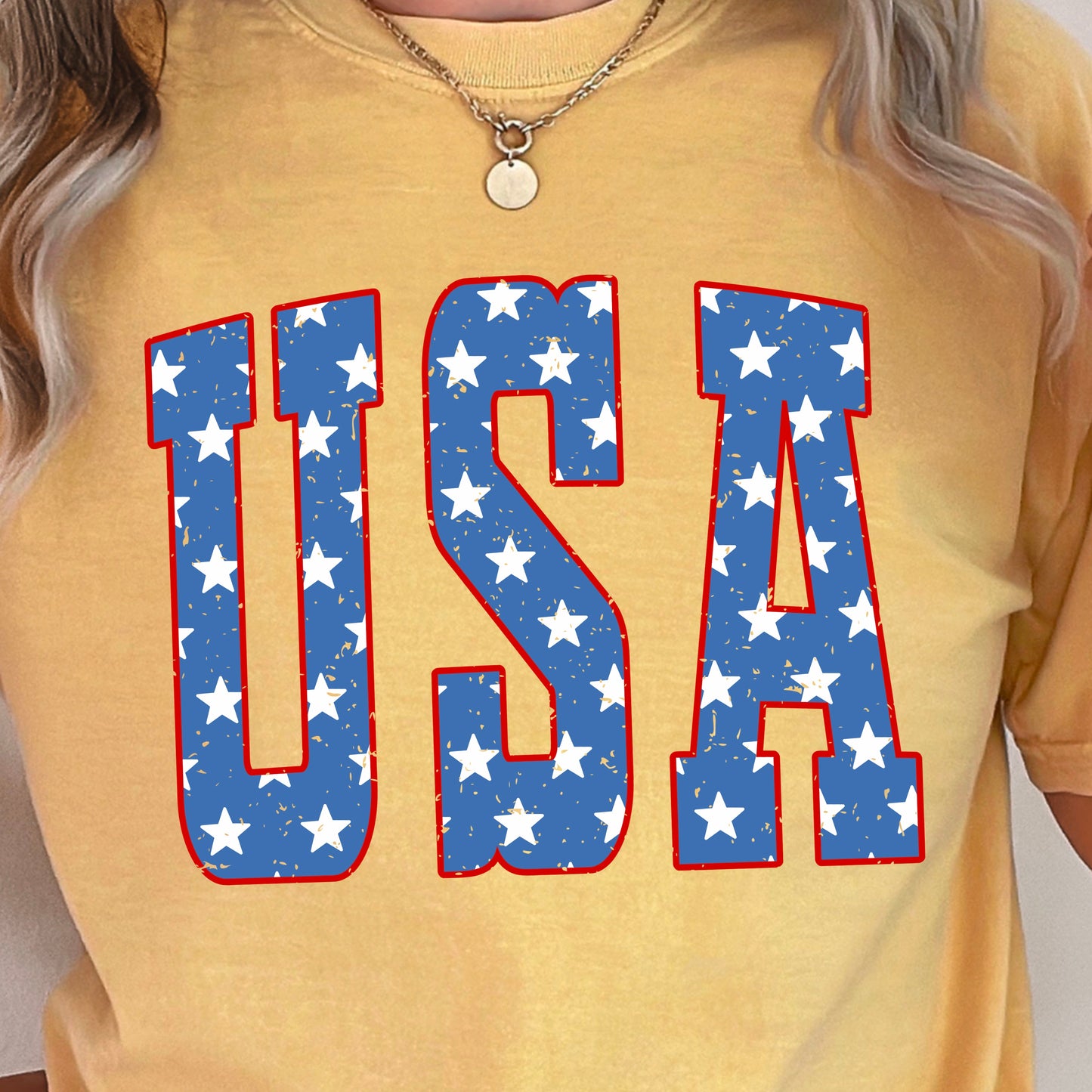 USA Patriotic Comfort Color Graphic Tee