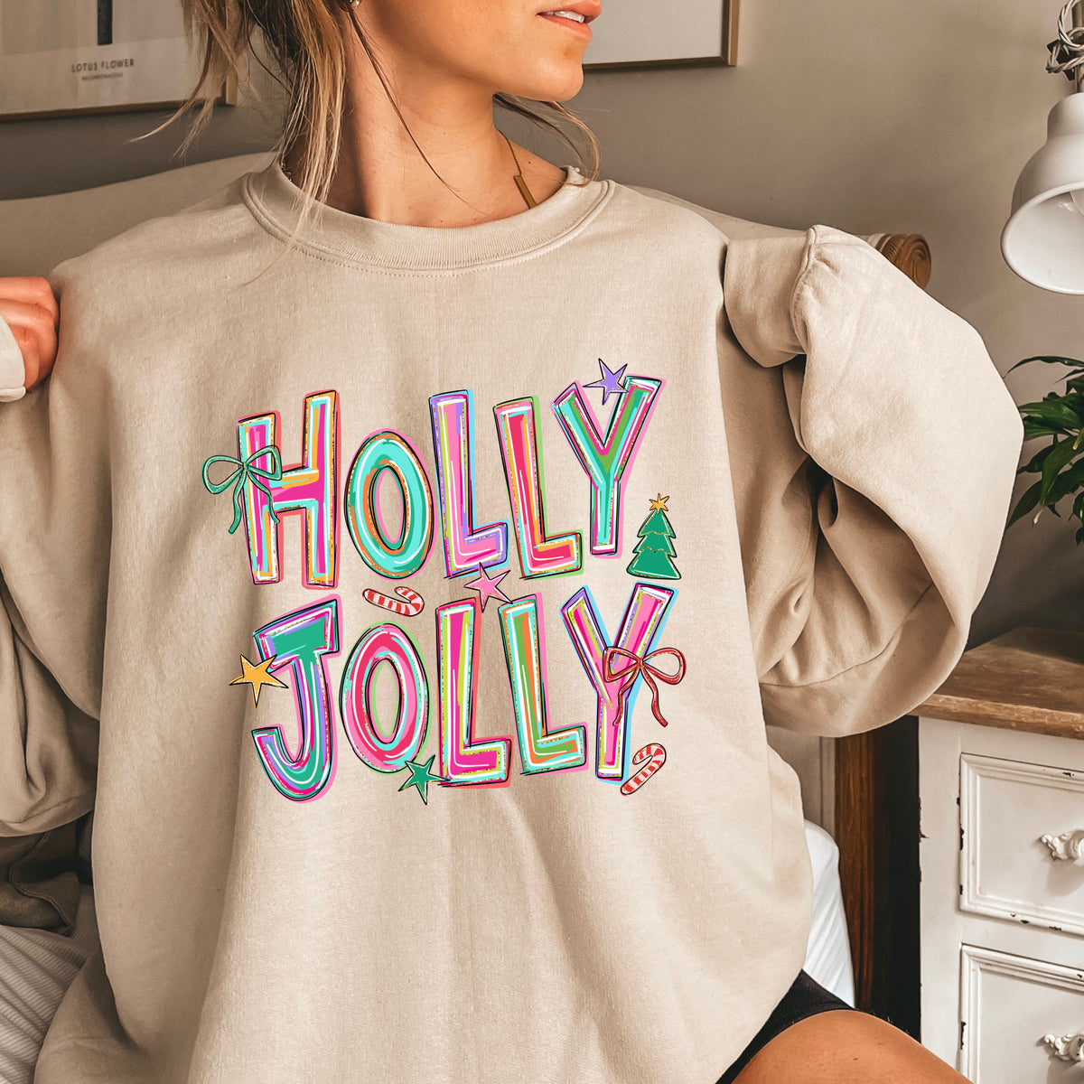 Holly Jolly Christmas Crewneck Sweatshirt