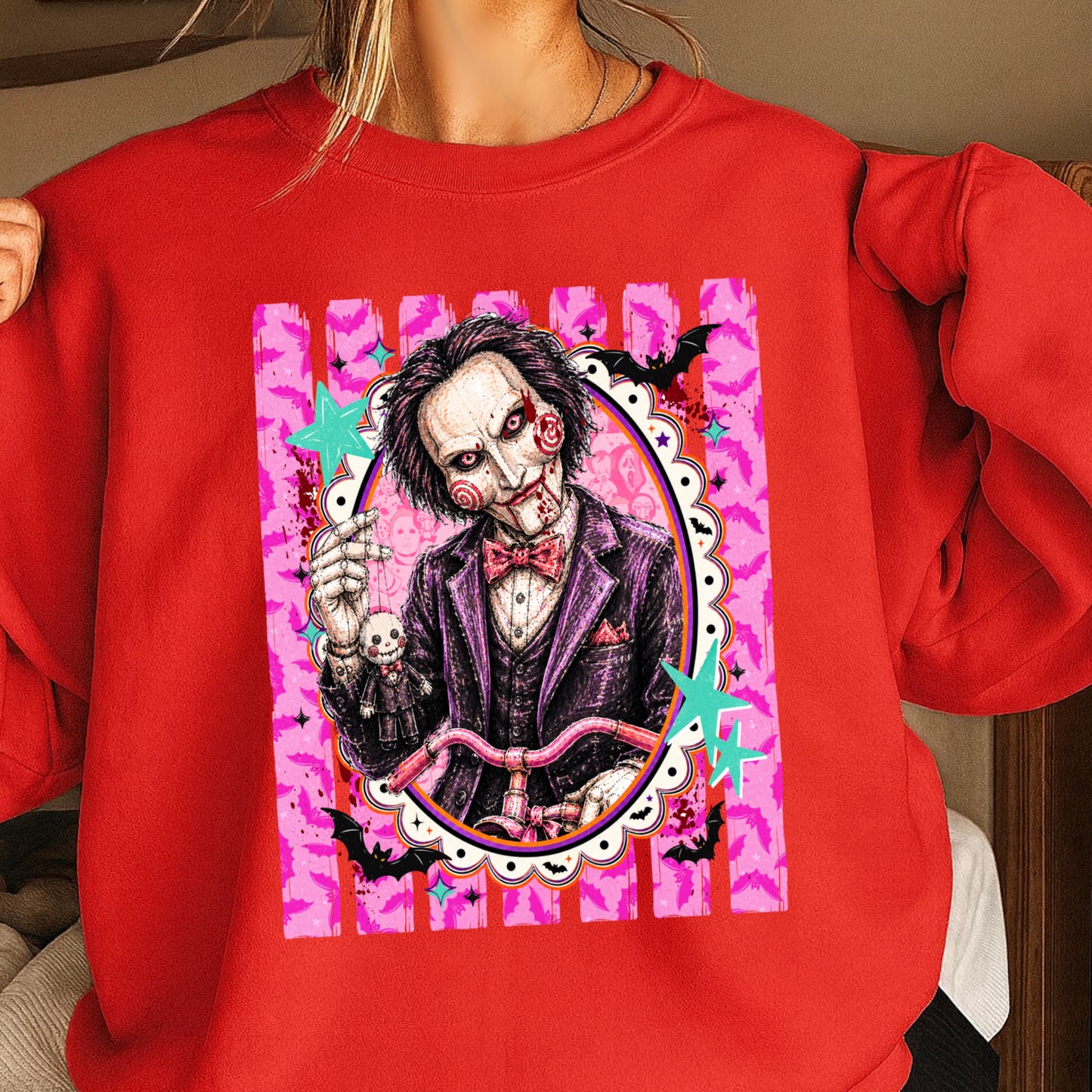 Horror Film Character Crewneck Sweatshirt