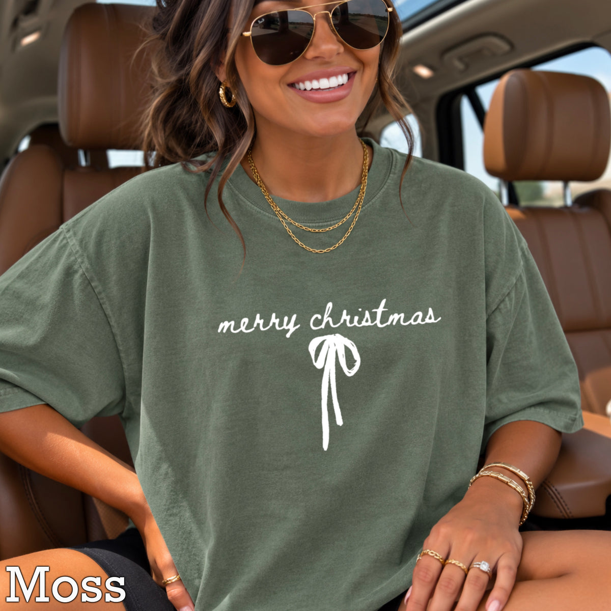 Merry Christmas Comfort Color Graphic Tee
