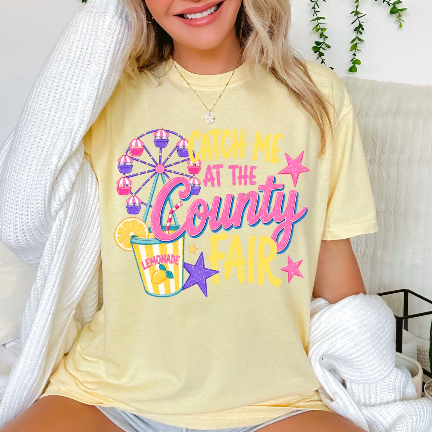 Catch Me At The County Fair Comfort Color Graphic Tee