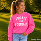 Fridays And Football Youth Crewneck Sweatshirt
