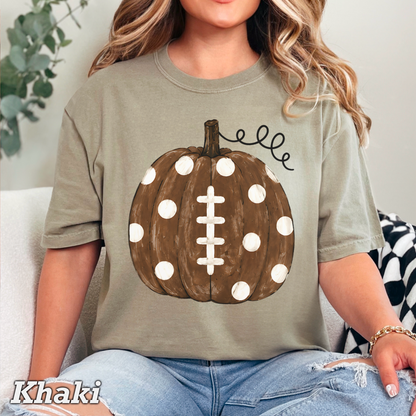 Pumpkin Football DTF Transfer