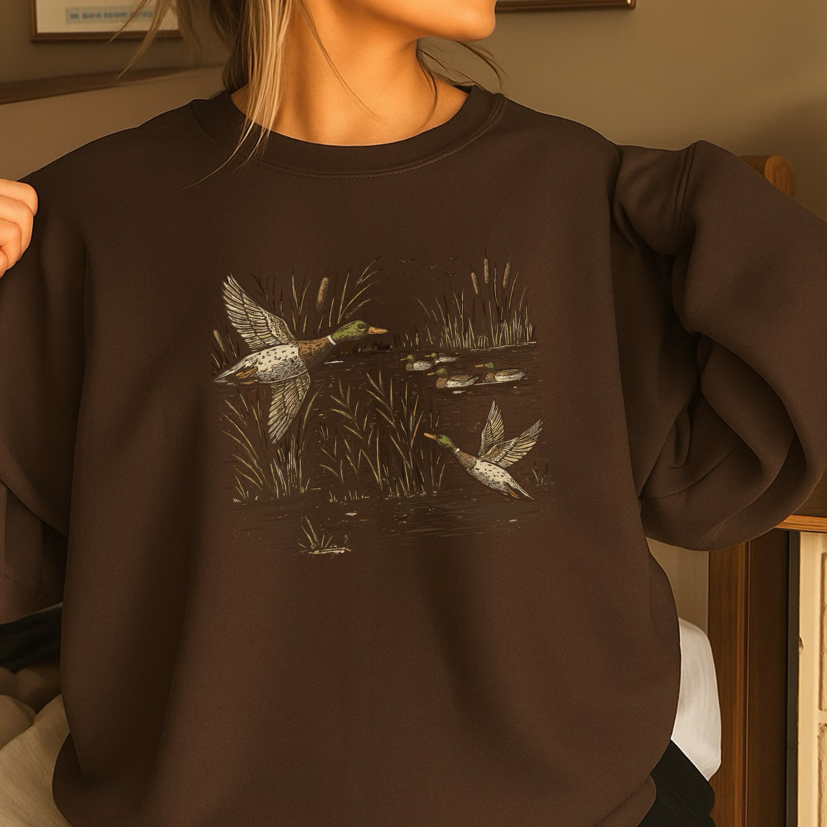 Mallard Duck Crewneck Sweatshirt