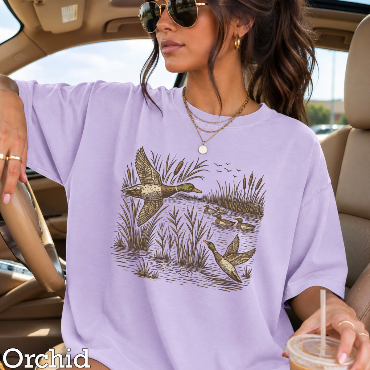 Mallard Ducks Comfort Color Graphic Tee