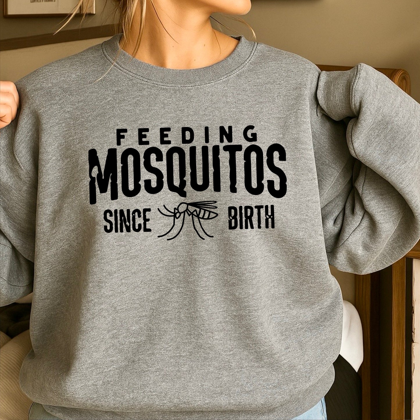 Feeding Mosquitoes Crewneck Sweatshirt