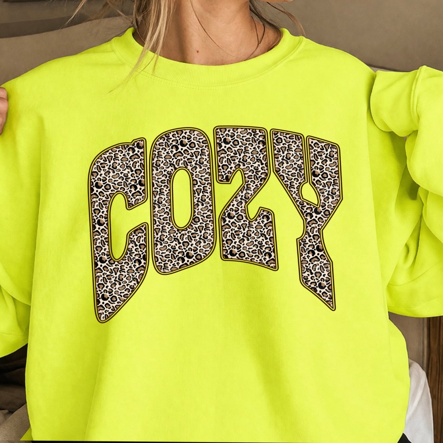 Leopard Cozy Crewneck Sweatshirt