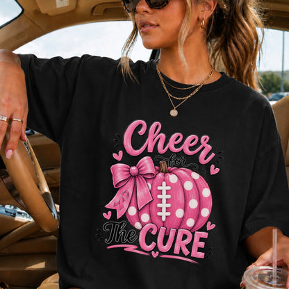 Cheer For The Cure Comfort Color Graphic Tee