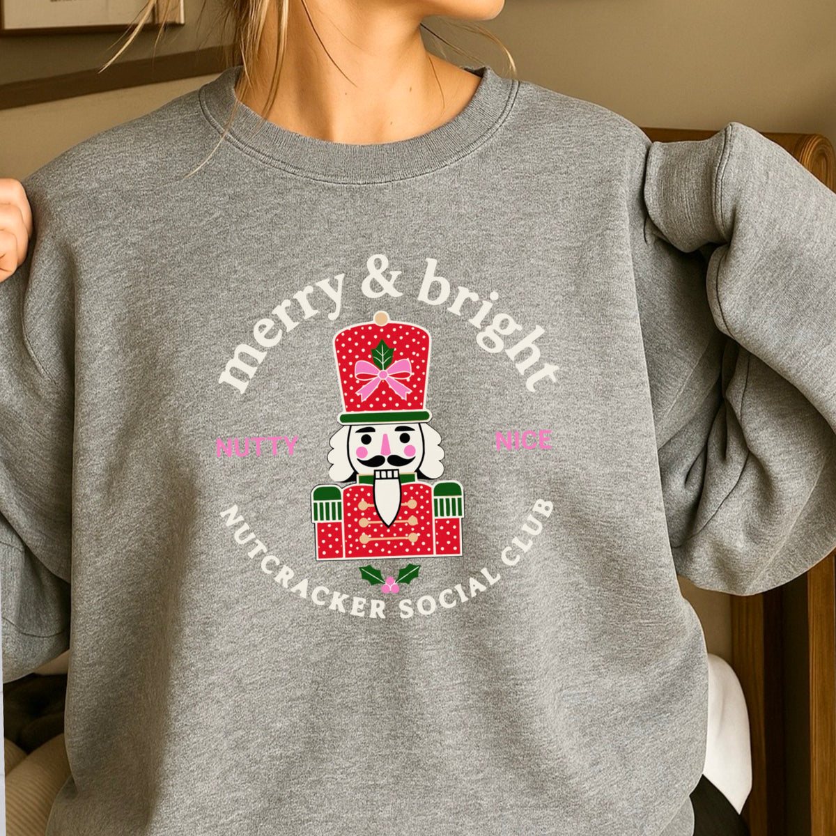 Nutcracker Social Club Christmas Crewneck Sweatshirt