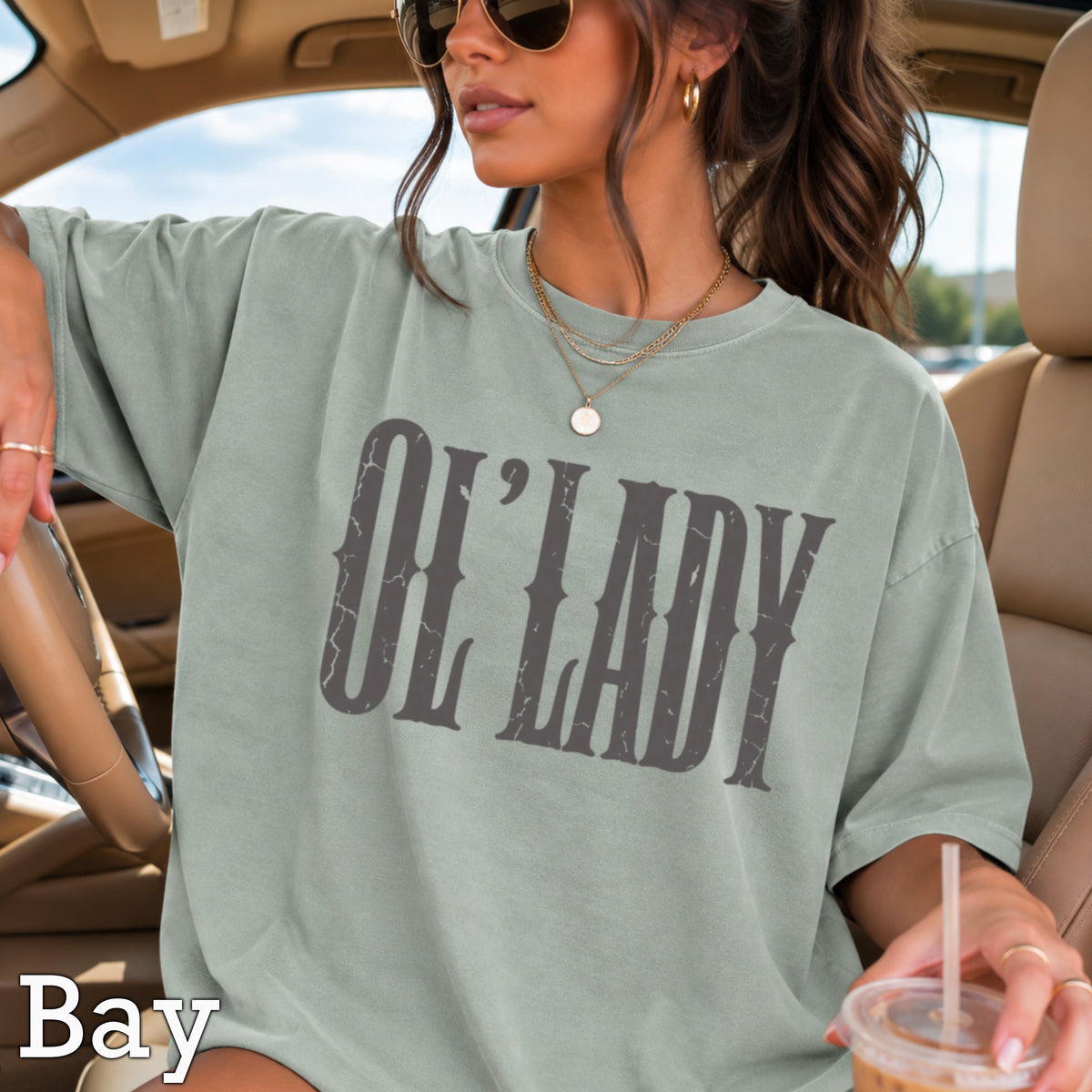 Ol’ Lady Comfort Color Graphic Tee