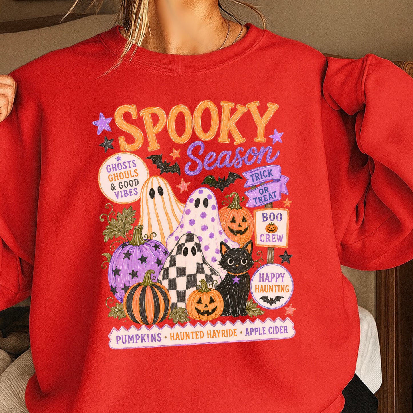 Spooky Season Halloween Crewneck Sweatshirt