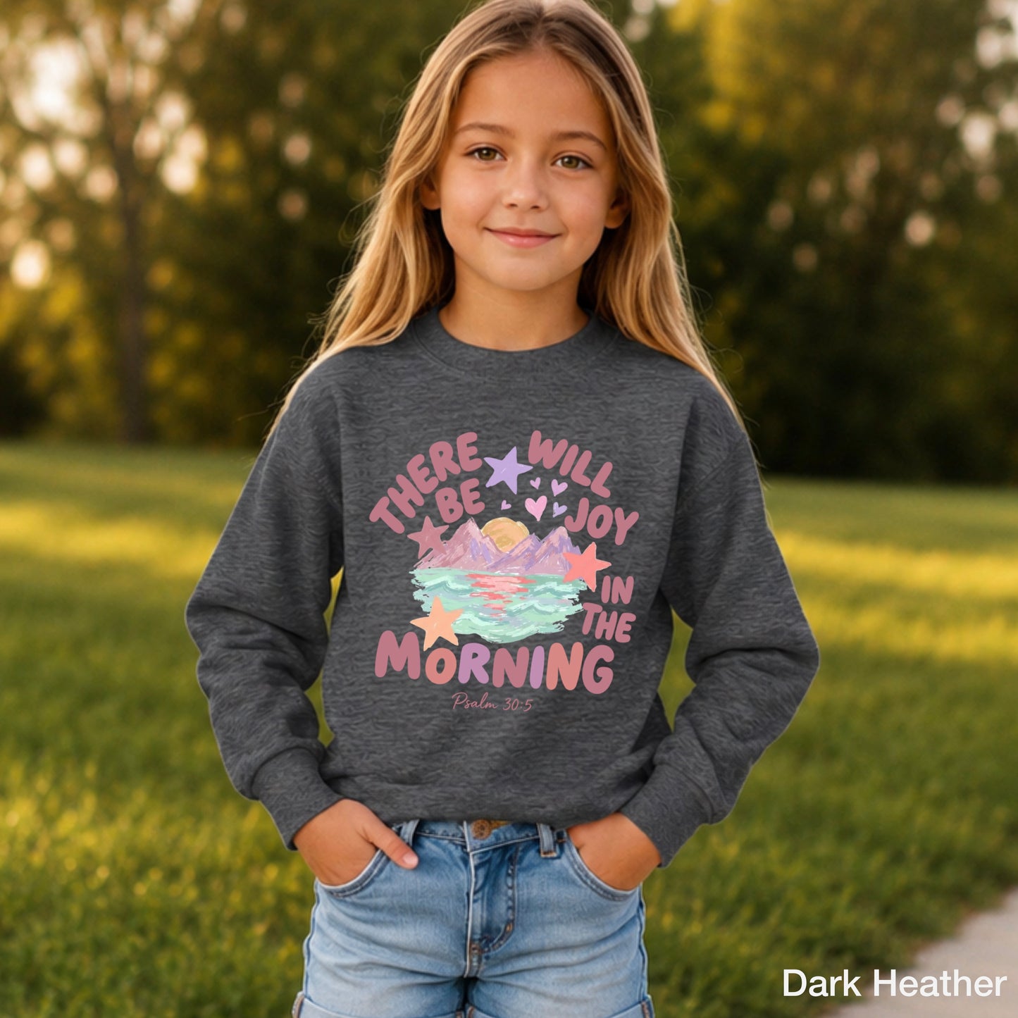 There Will Be Joy In The Morning Youth Crewneck Sweatshirt