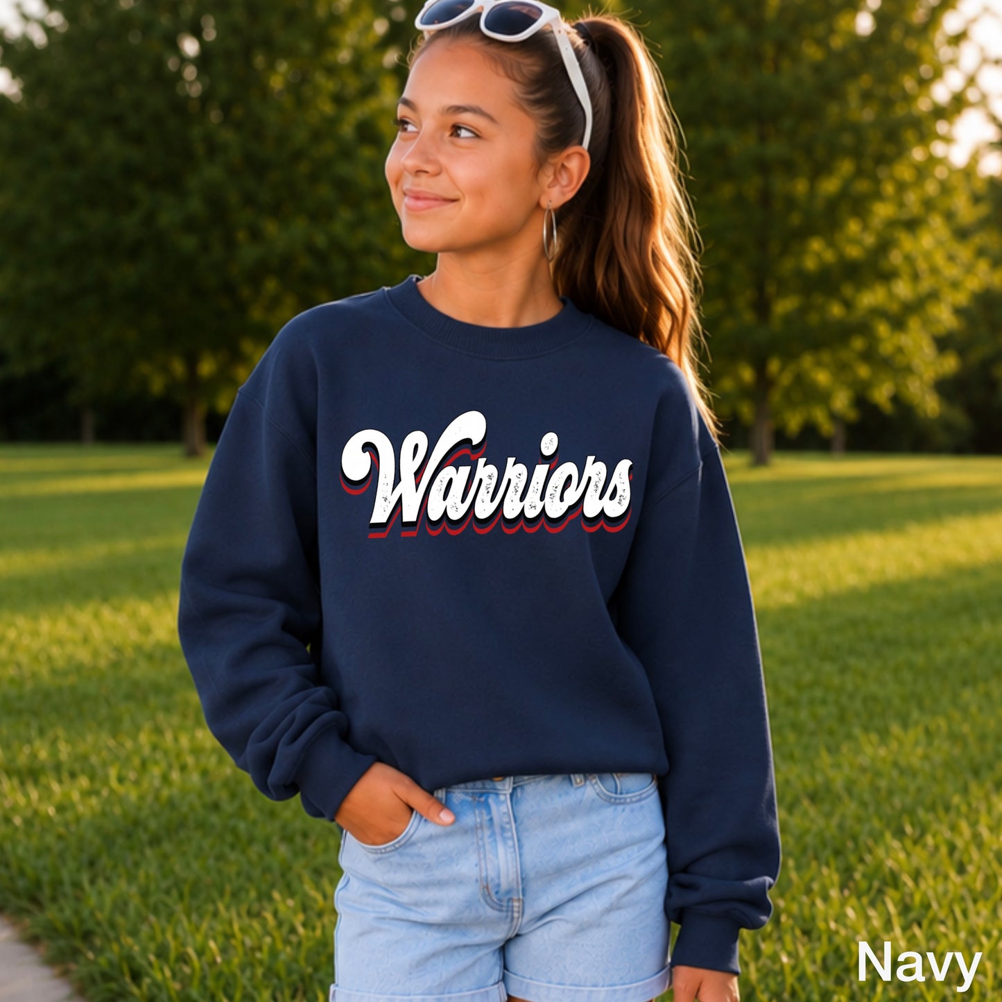 Warriors Youth Crewneck Sweatshirt