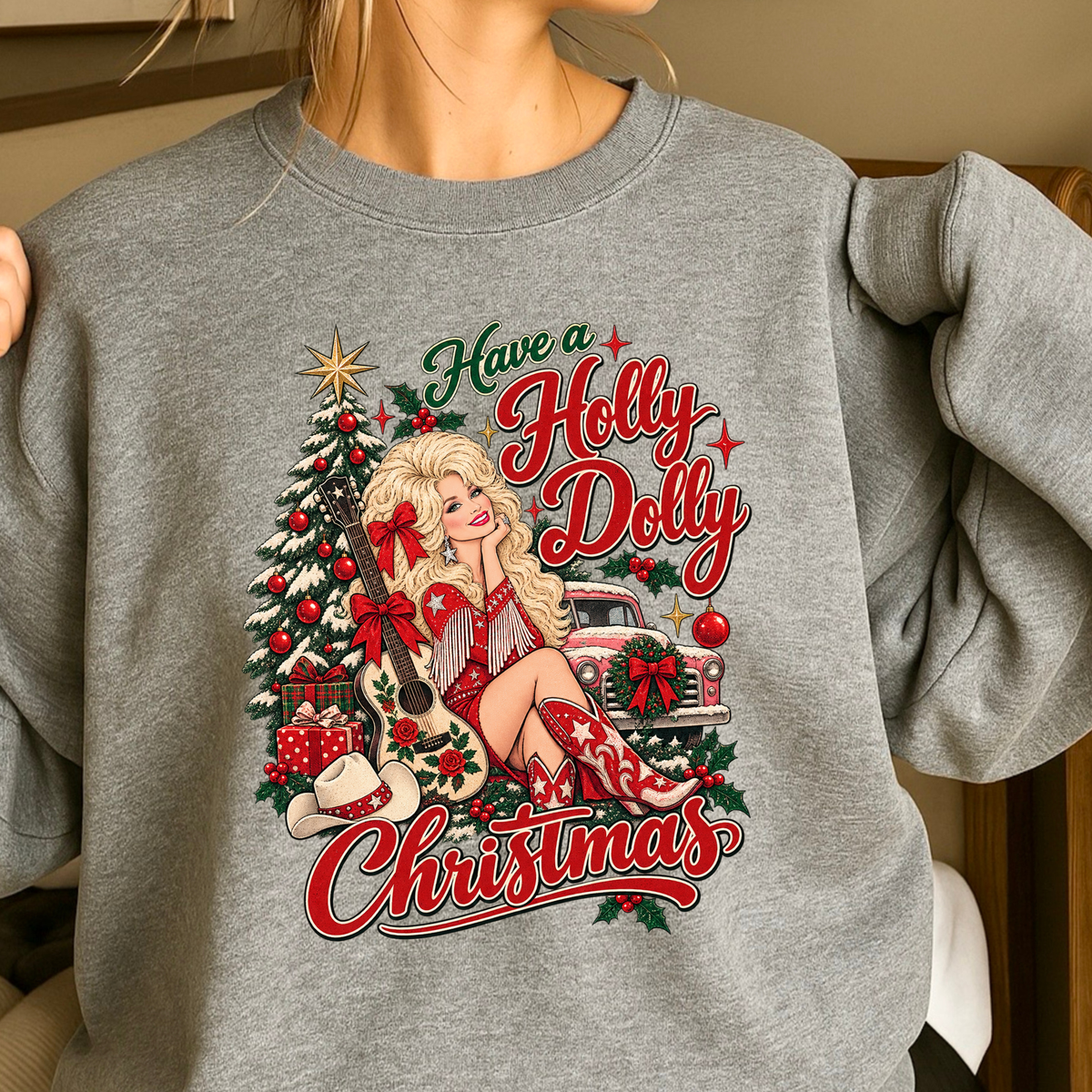 Have A Holly Christmas Crewneck Sweatshirt