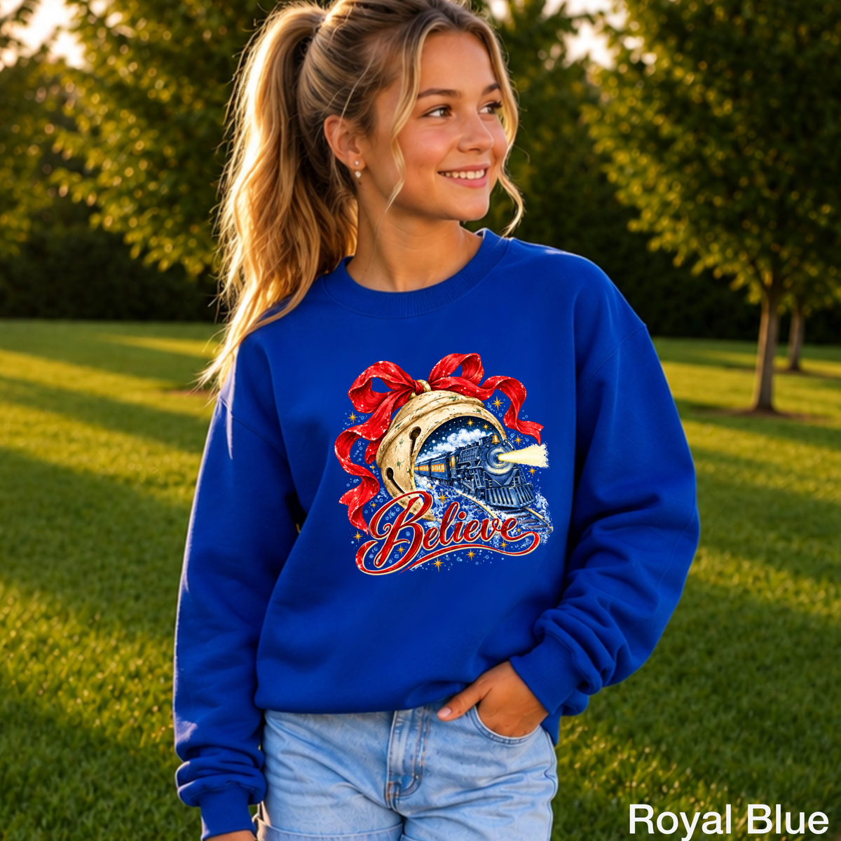 Believe Christmas Youth Crewneck Sweatshirt