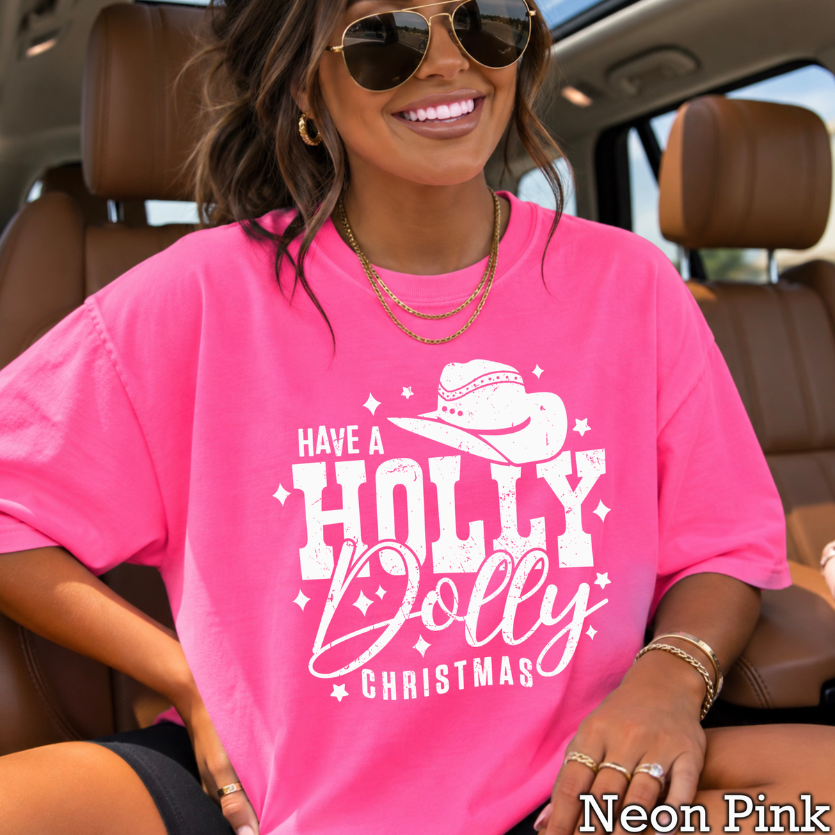 Have A Holly Christmas Comfort Color Graphic Tee