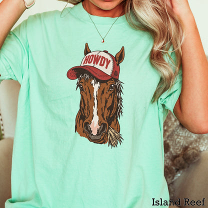 Howdy Horse Comfort Color Graphic Tee