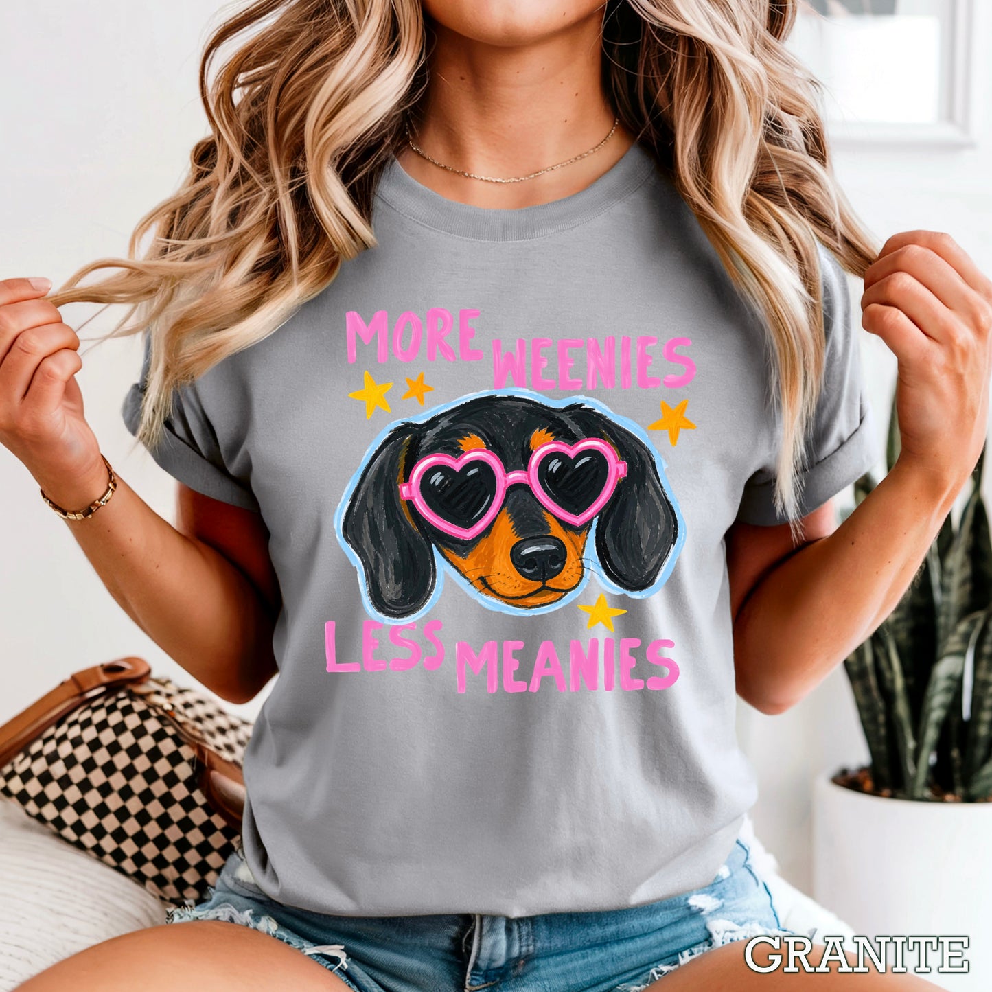 More Weenies Less Meanies Comfort Color Graphic Tee
