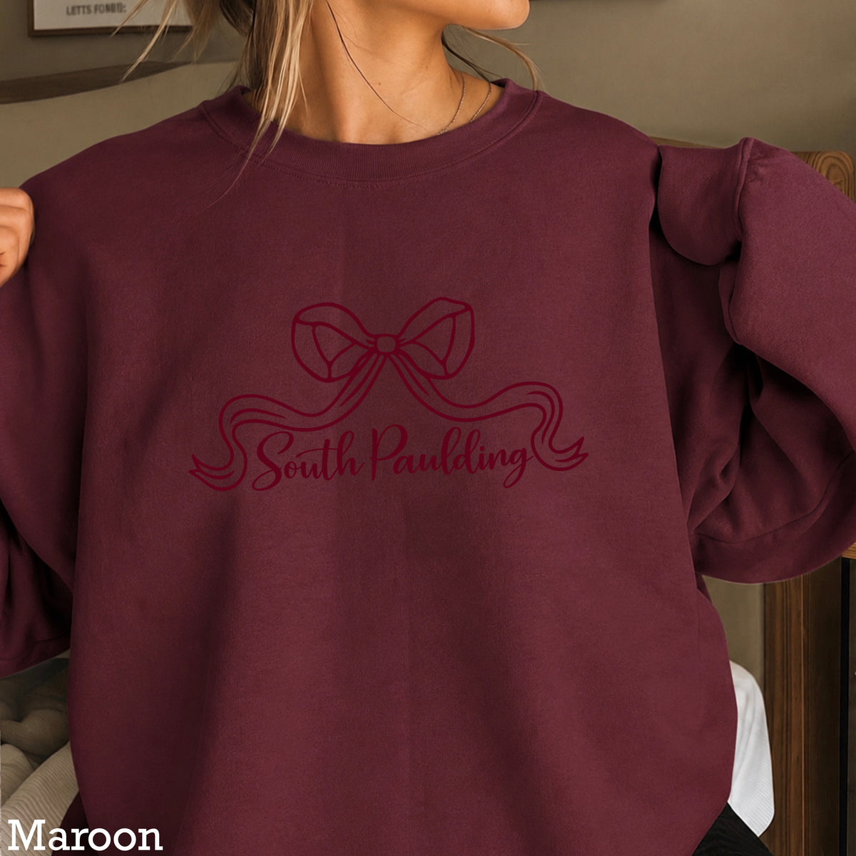Spartans Coquette Bow Crewneck Sweatshirt