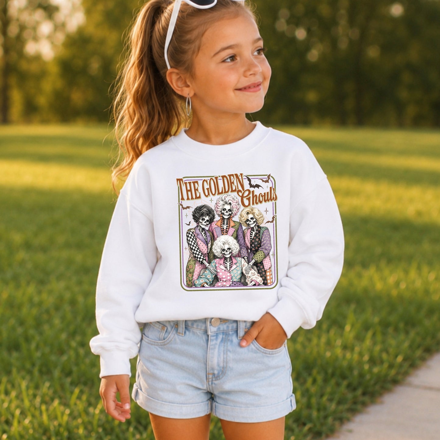 The Golden Ghouls Youth Crewneck Sweatshirt