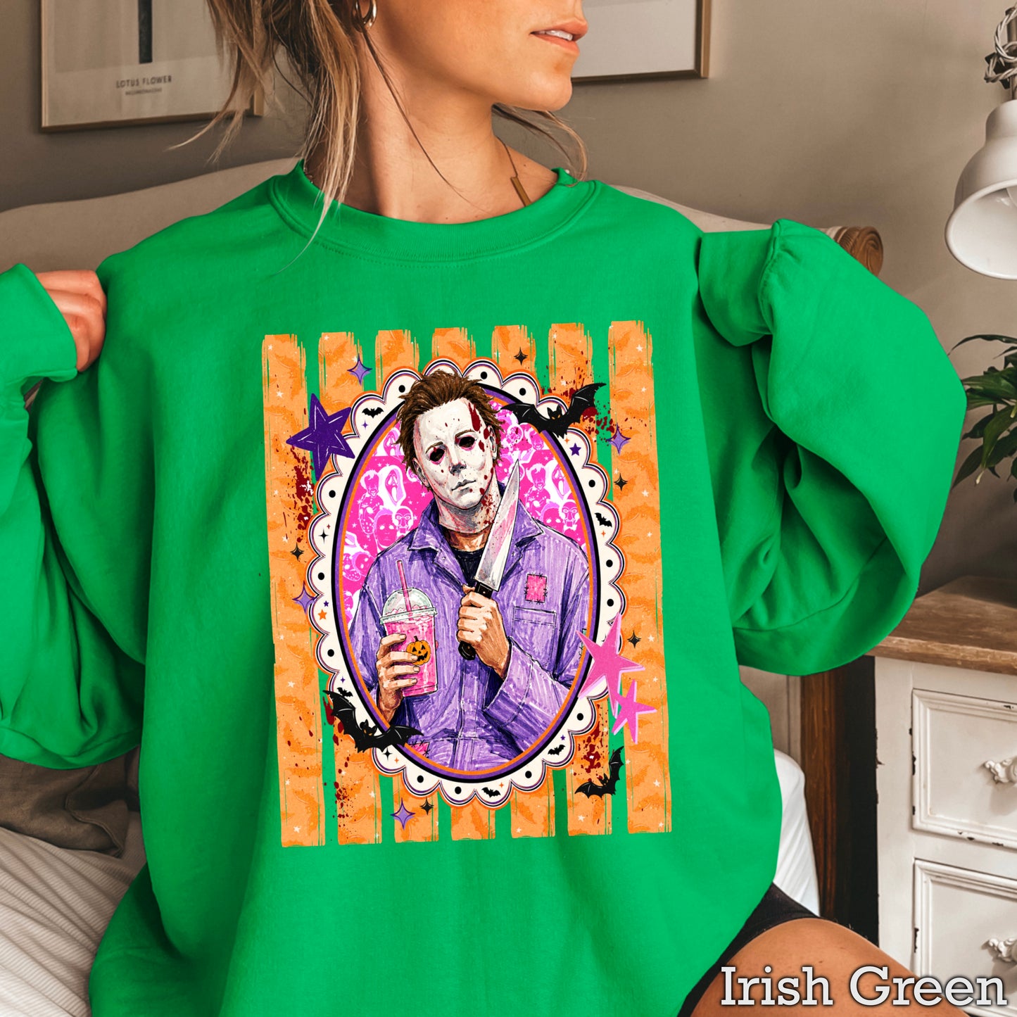 Horror Film Character Crewneck Sweatshirt