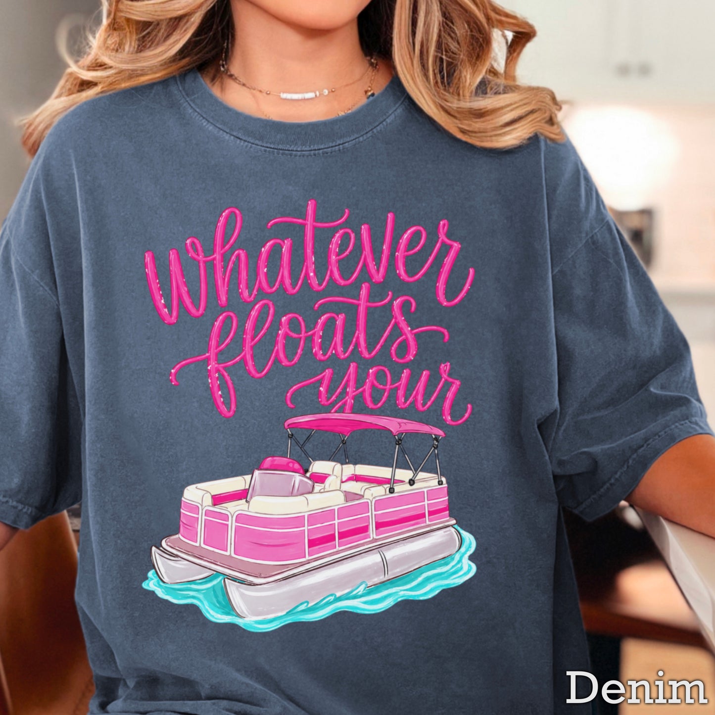 Whatever Floats Your Boat Comfort Color Graphic Tee