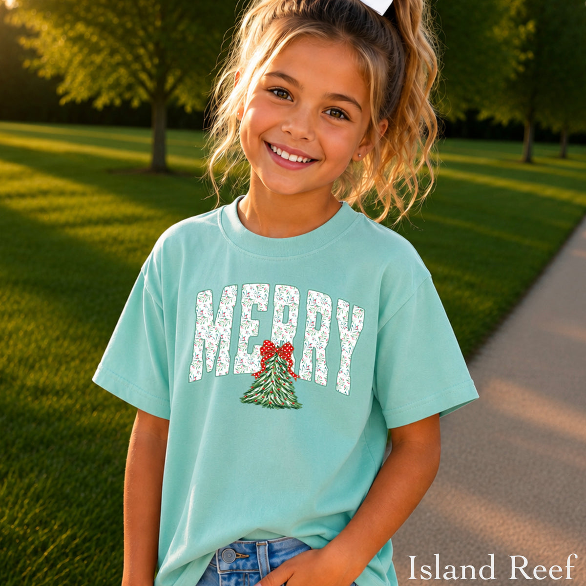 Merry Christmas Youth Comfort Color T-Shirt
