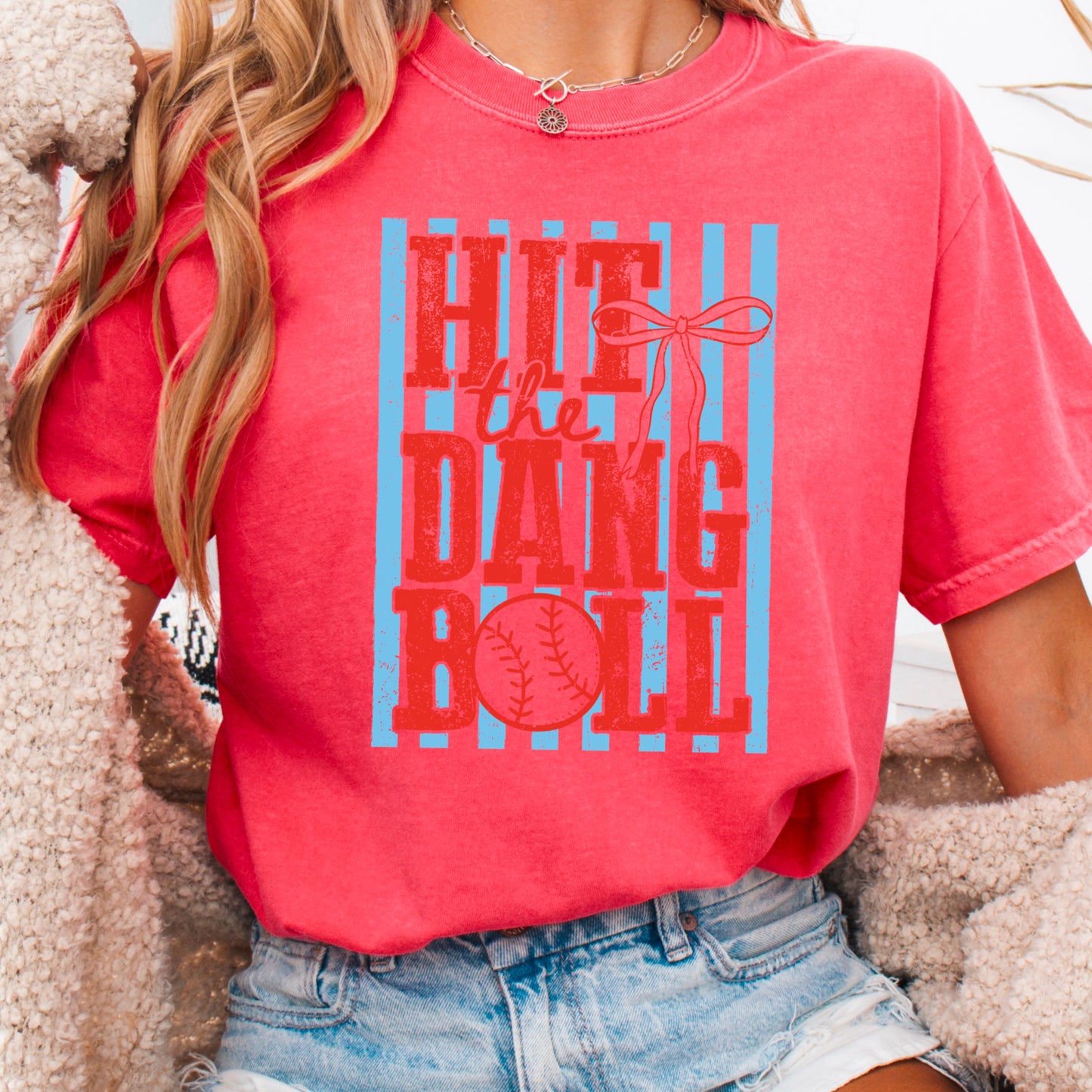Hit The Dang Ball Comfort Color Graphic Tee