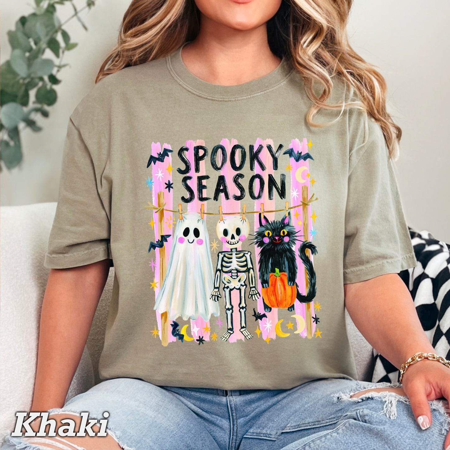 Spooky Season Halloween Comfort Color Graphic Tee