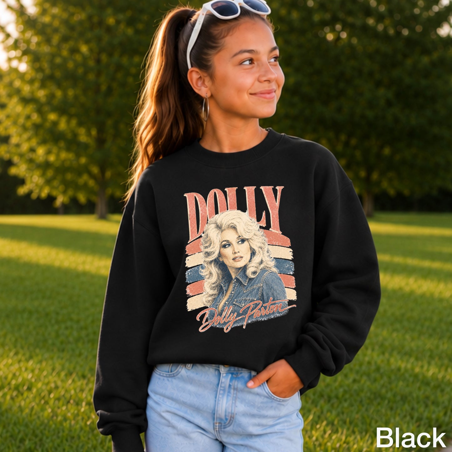 Retro Dolly Youth Crewneck Sweatshirt