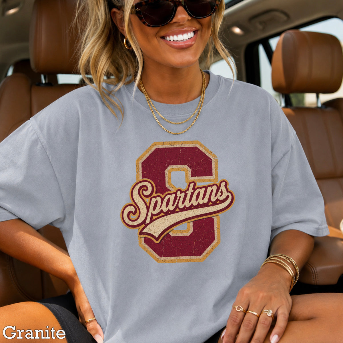 Spartans Comfort Color Graphic Tee