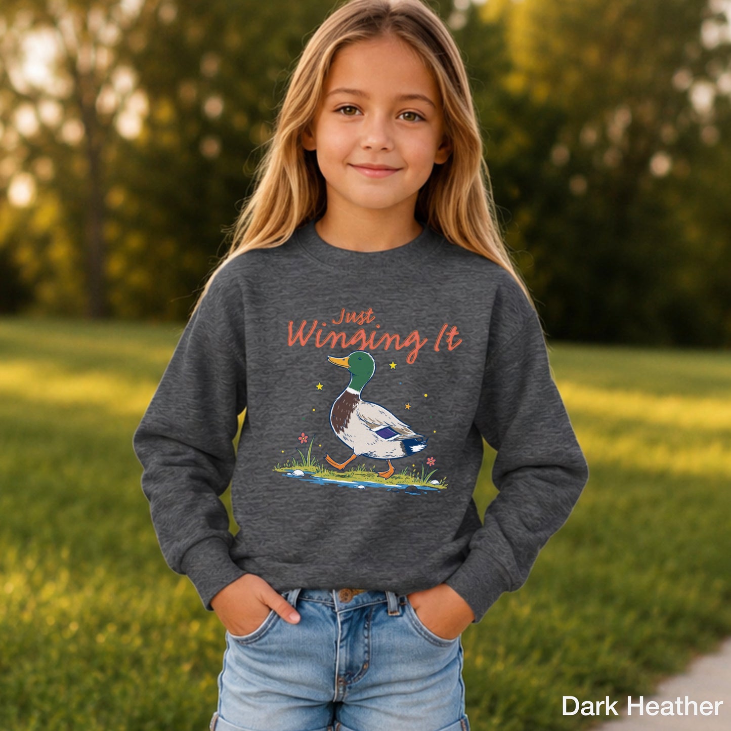 Just Winging It Youth Crewneck Sweatshirt