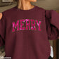 Merry Real Spangles Christmas Crewneck Sweatshirt