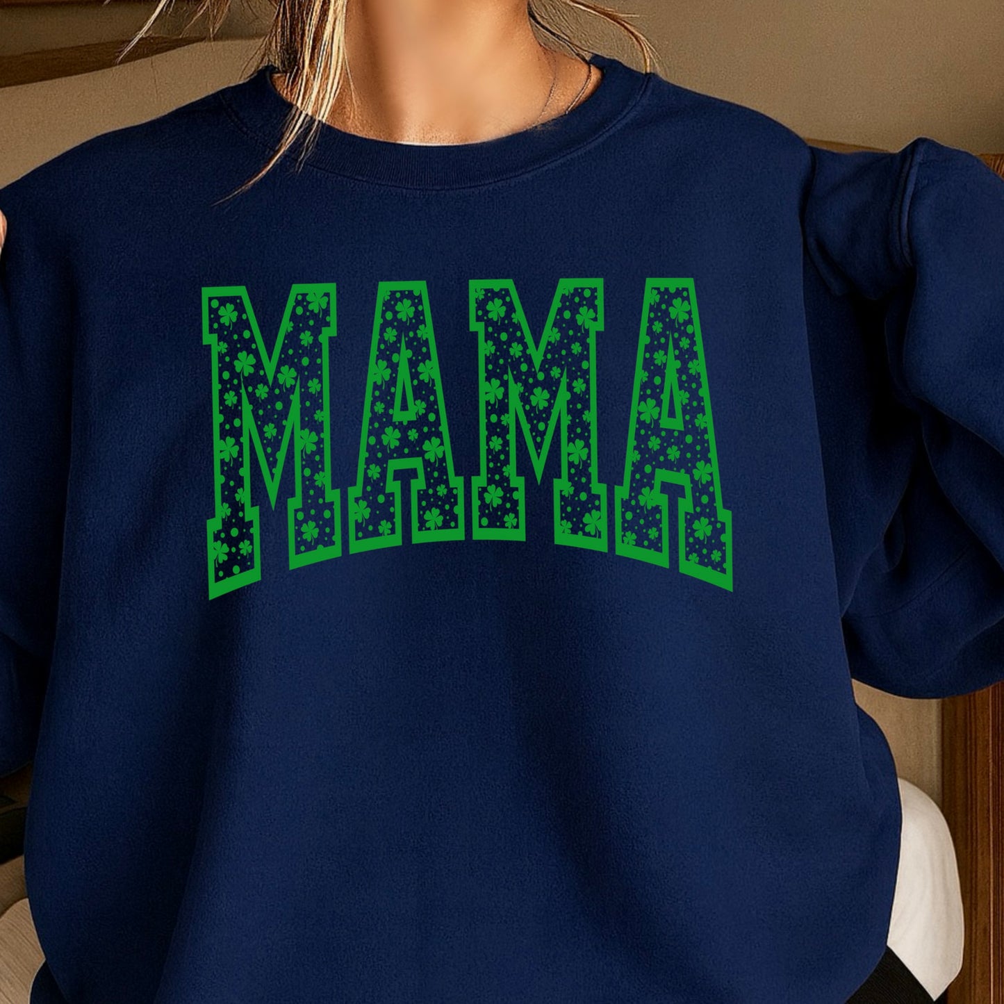 Mama St. Patrick’s Day Crewneck Sweatshirt