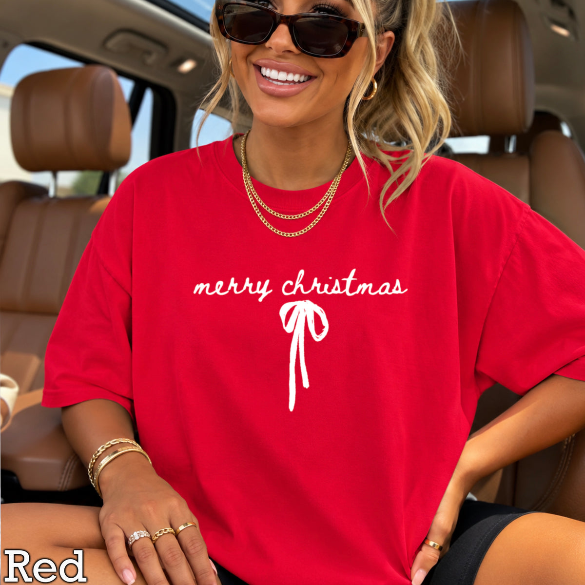 Merry Christmas Comfort Color Graphic Tee