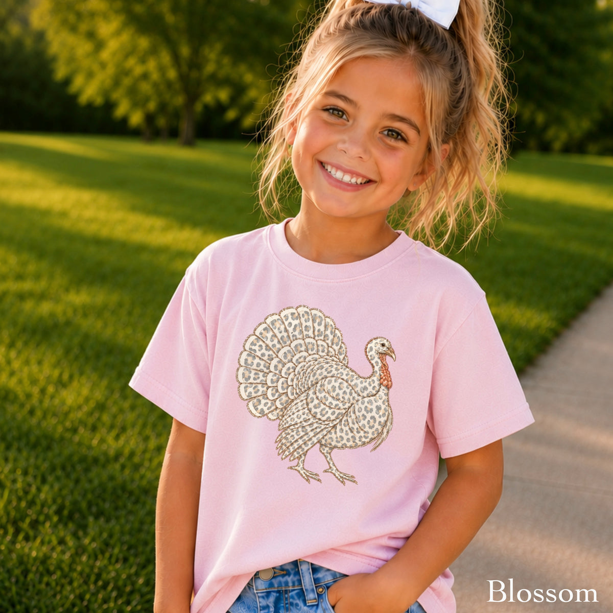 Turkey Thanksgiving Youth Comfort Color T-Shirt