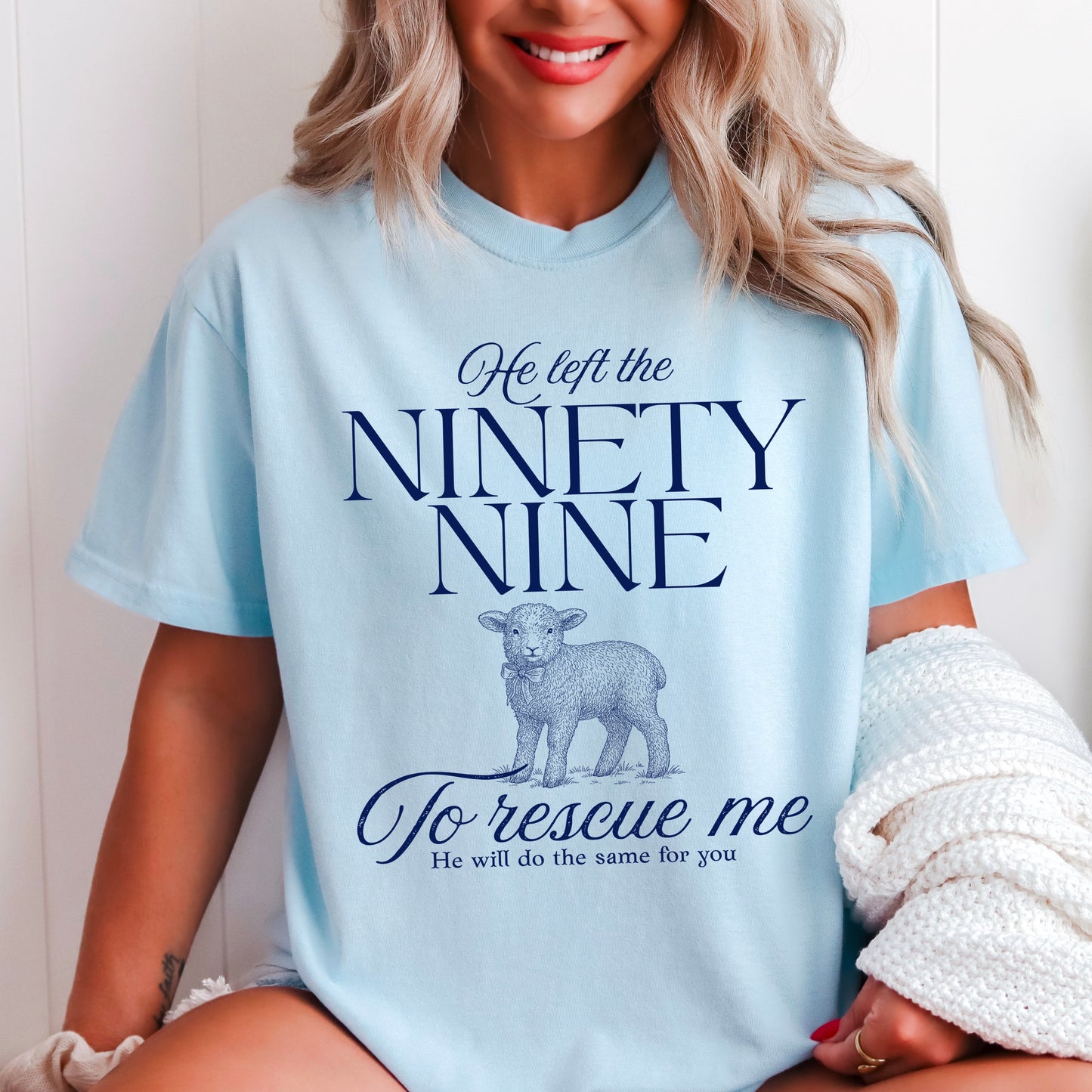 He Left The 99 To Rescue Me Screen Print Transfer