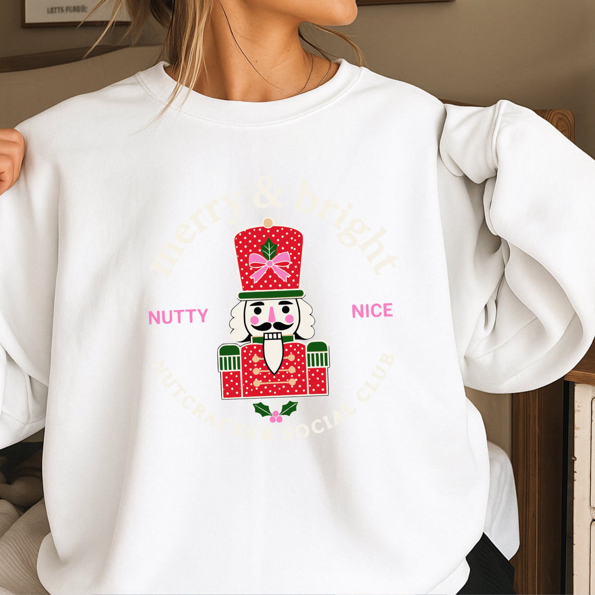 Nutcracker Social Club Christmas Crewneck Sweatshirt