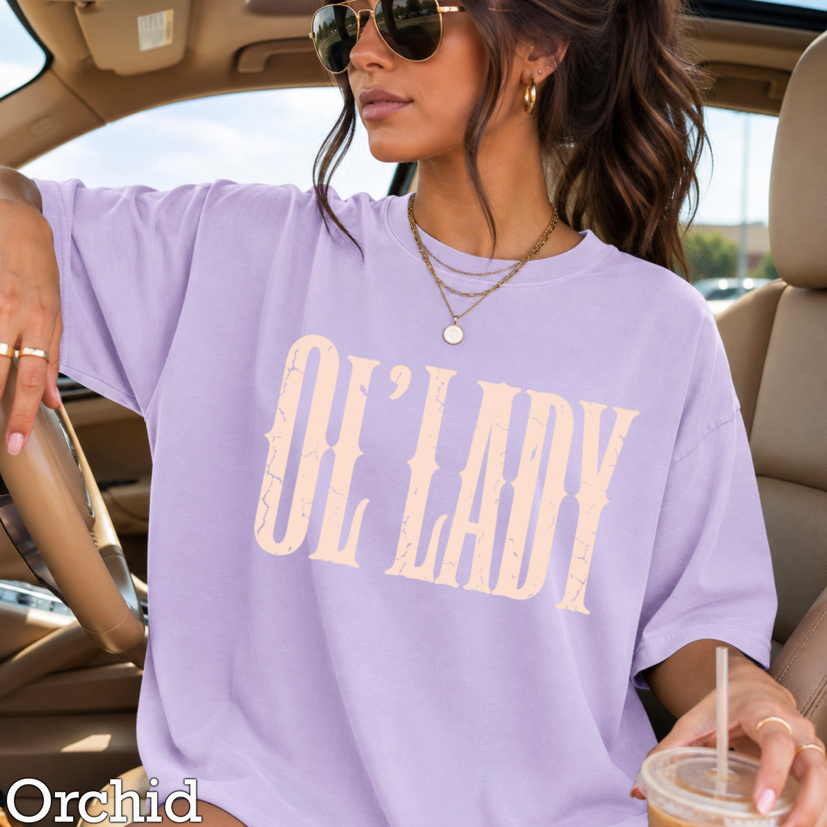 Ol’ Lady Comfort Color Graphic Tee