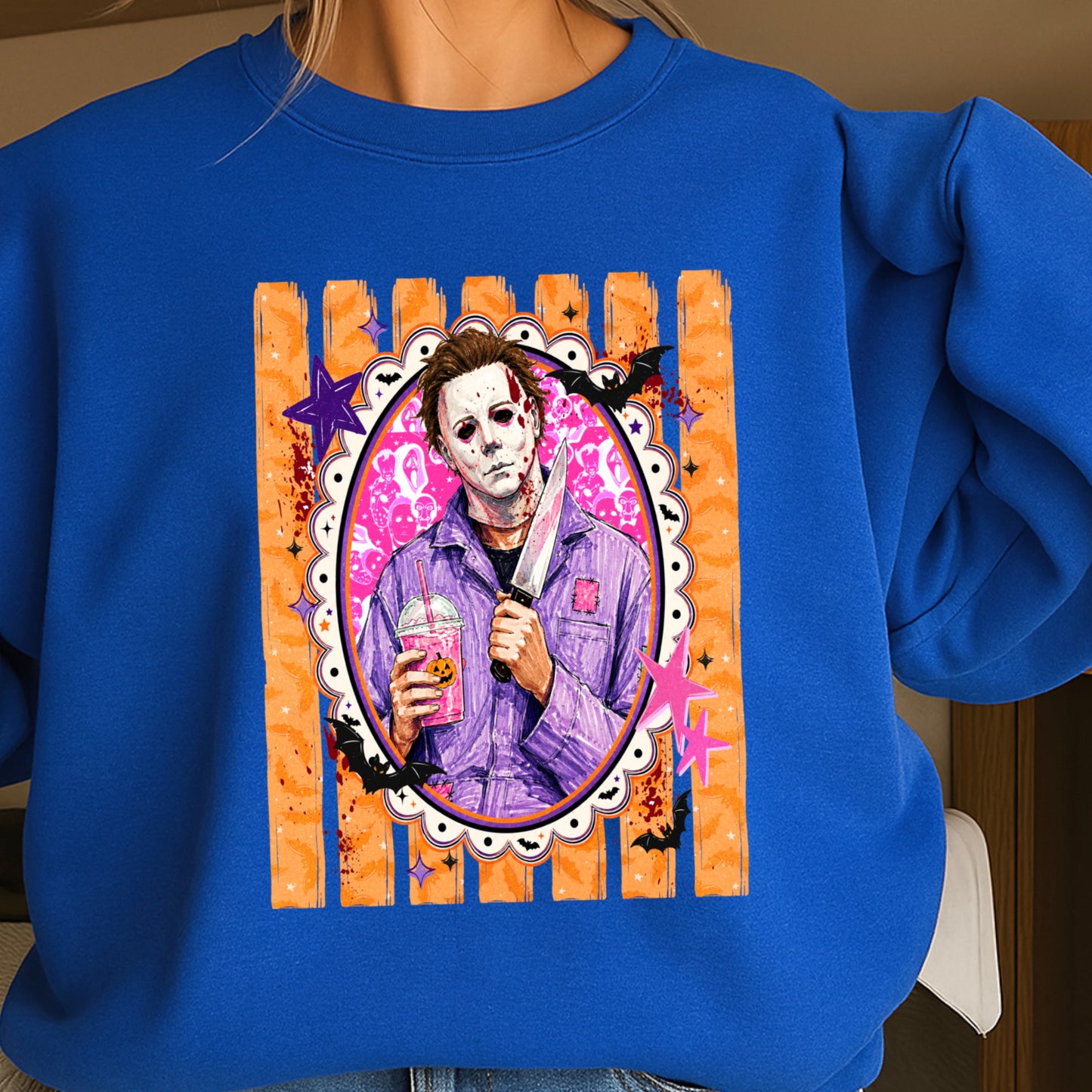 Horror Film Character Crewneck Sweatshirt