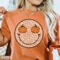 Leopard Pumpkin Face Comfort Color Graphic Tee