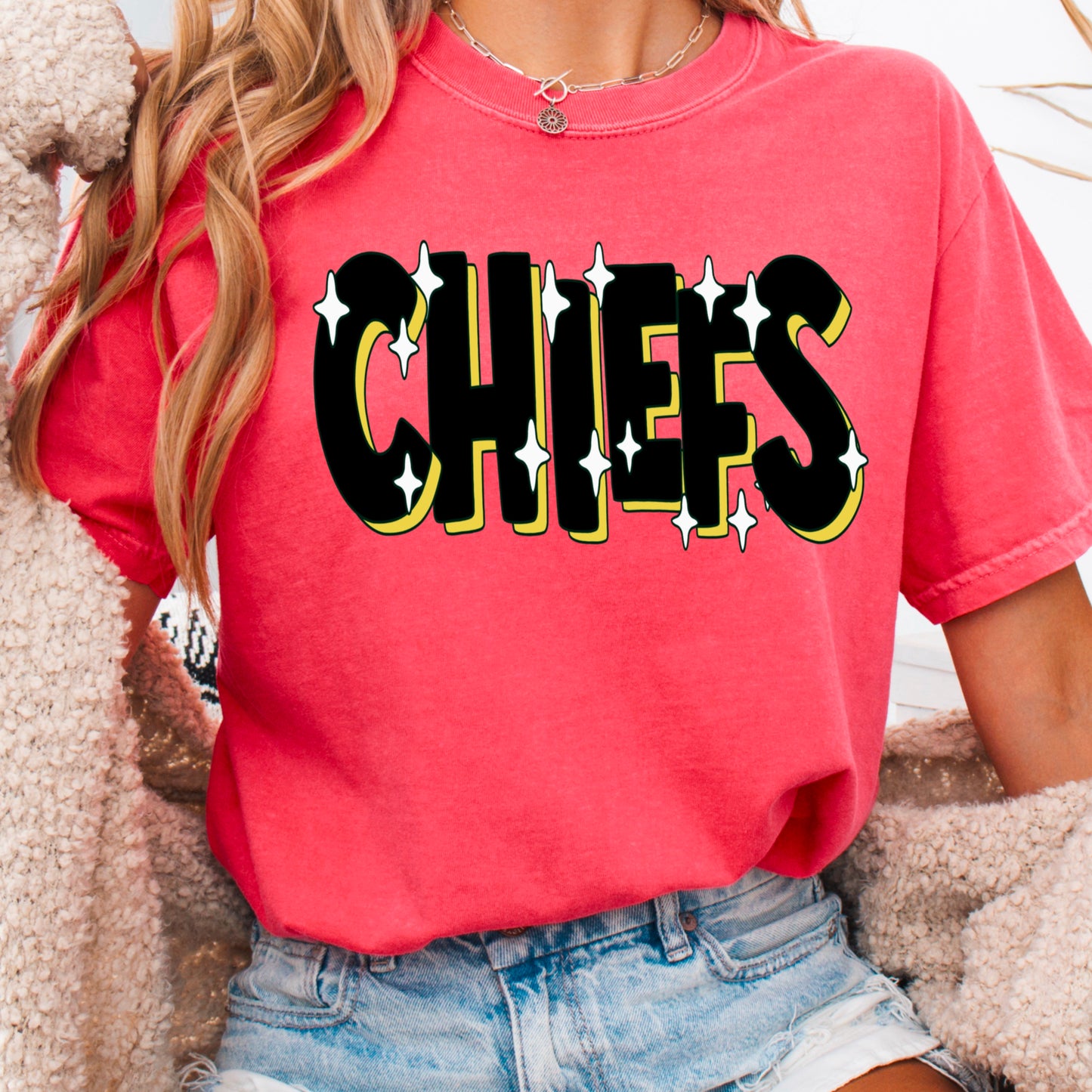 Chiefs  Comfort Color Graphic Tee