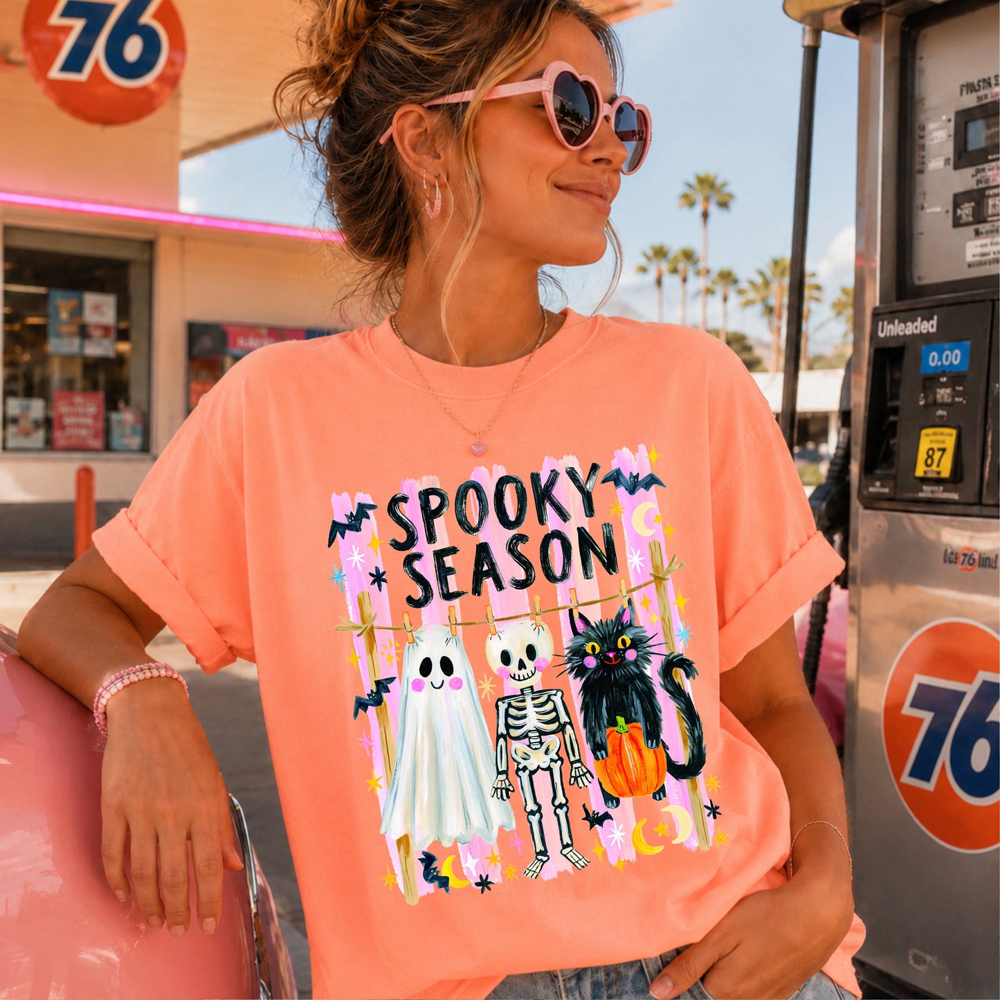Spooky Season Halloween Comfort Color Graphic Tee