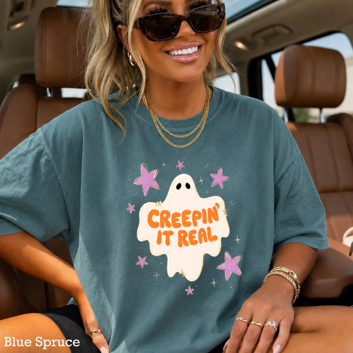 Creepin It Real Comfort Color Graphic Tee